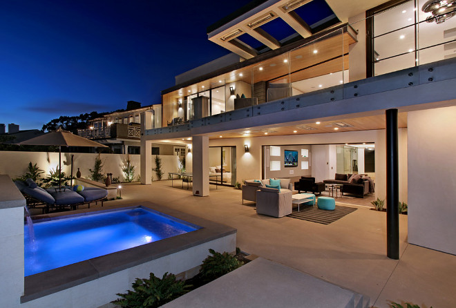 Contemporary home backyard design ideas. Brandon Architects, Inc.