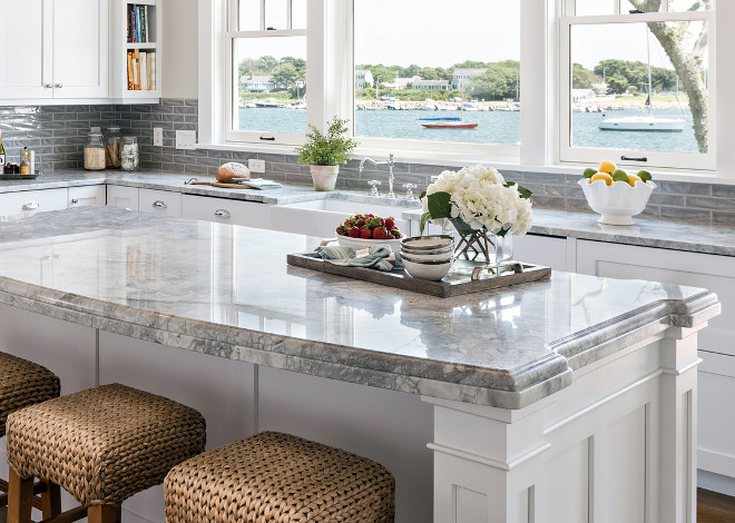 Countertop Edge profile. C The island countertop has 2 1/2" thick build up of Dupont over eased edge treatment. The perimeter countertop are eased edge.ountertop Edge profile. Countertop Edge profile. Countertop Edge profile #CountertopEdgeprofile #Countertop #Edgeprofile