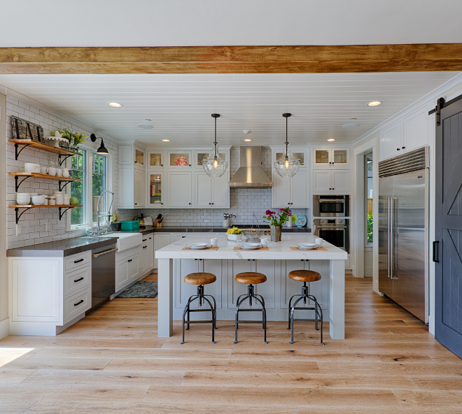 Modern Farmhouse kitchen with light grey island. White Modern Farmhouse kitchen with light grey island. Modern Farmhouse kitchen with light grey island. Modern Farmhouse kitchen with light grey island. Modern Farmhouse kitchen with light grey island #ModernFarmhousekitchen #lightgreyisland #greyisland AK Construction