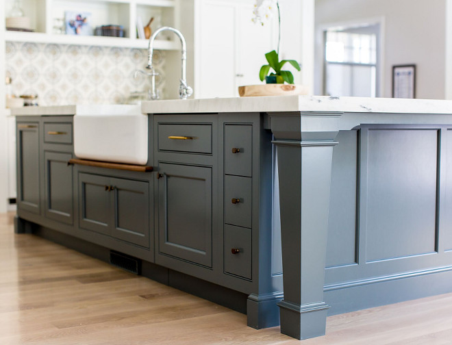 Thick island leg. Thick island leg. Square island leg. The bottom of the leg is 4.75" and the top is 7.5" Thick island leg. Thick island leg #Thickislandleg #islandleg # Squareislandleg Caitlin Creer Interiors. C. S. Cabinetry & Design