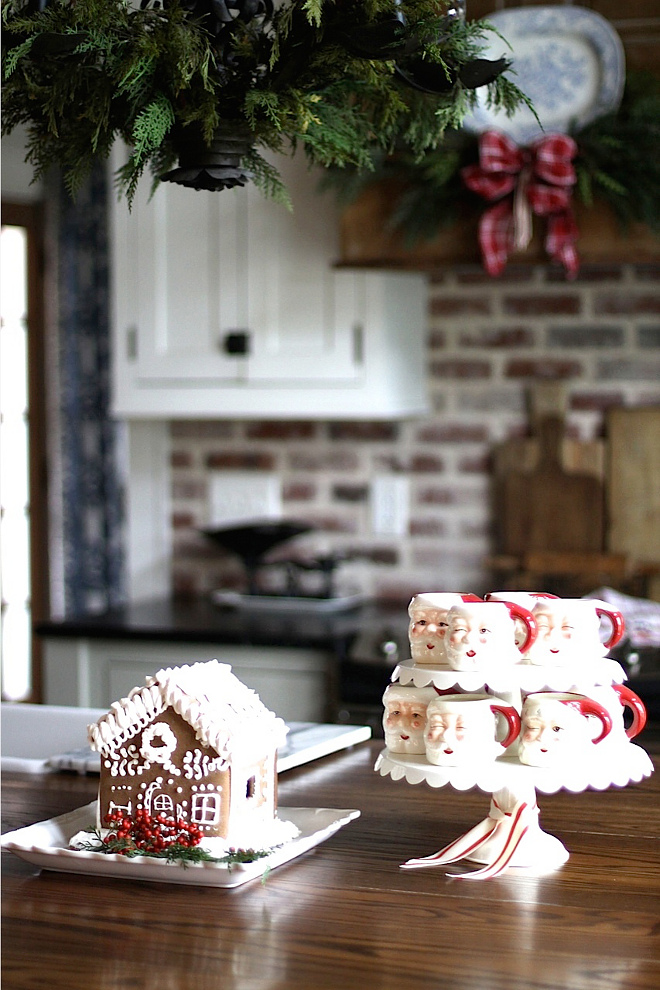 Gingerbread house decoration with kids