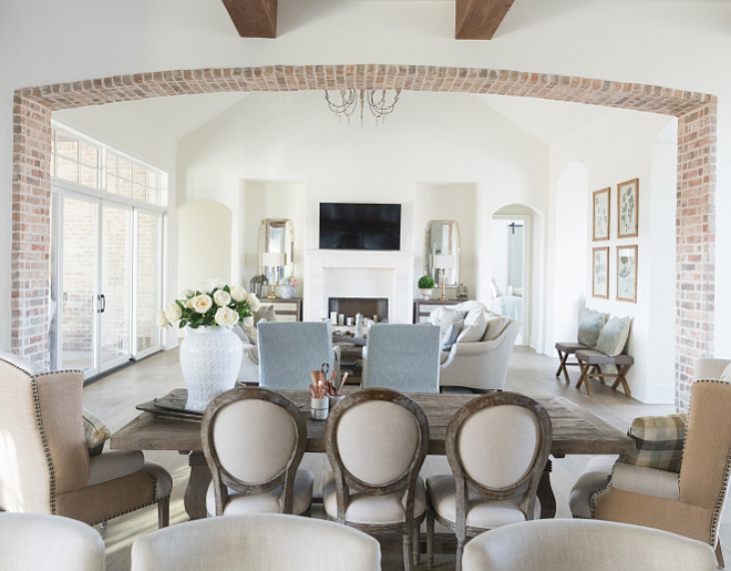 Brick Archway Kitchen to dining room Brick Arch A brick archway divides the kitchen area from the living room