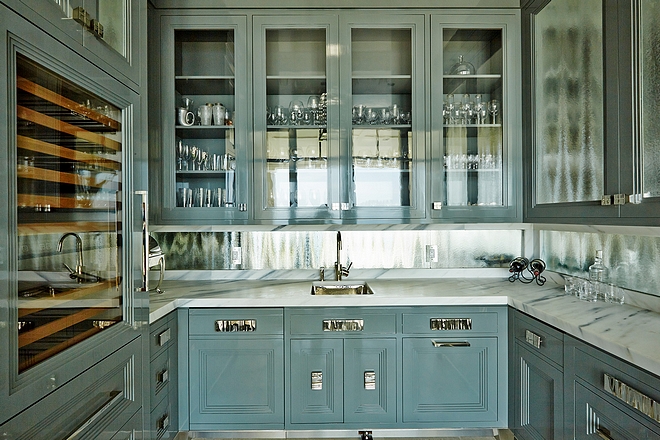 Butler's Pantry Blue grey Butler's Pantry Blue grey cabinet ideas Butler's Pantry