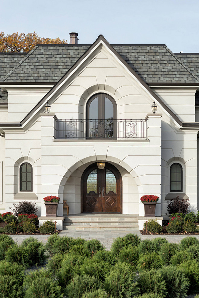 Arched front door French home with arched entry and arched front doors