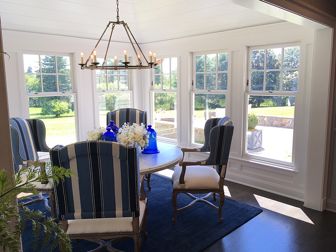 Blue and white Breakfast Room Coastal Blue and white Breakfast Room Classic coastal Blue and white Breakfast Room Blue and white Breakfast Room