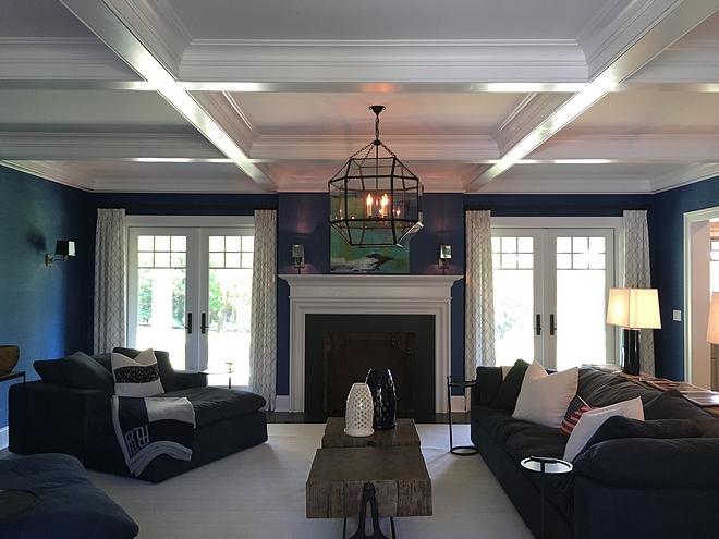 Coffered ceiling living room chandelier ideas Best Coffered ceiling living room chandeliers Coffered ceiling living room chandelier
