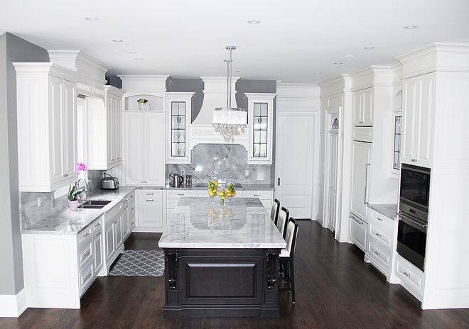 White kitchen with grey walls Classic White kitchen with grey walls White kitchen with grey wall ideas