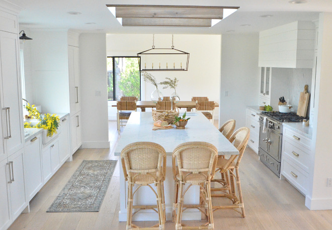 White Kitchen with skylight and beams White Kitchen with skylight and beam ideas White Kitchen with skylight and beams