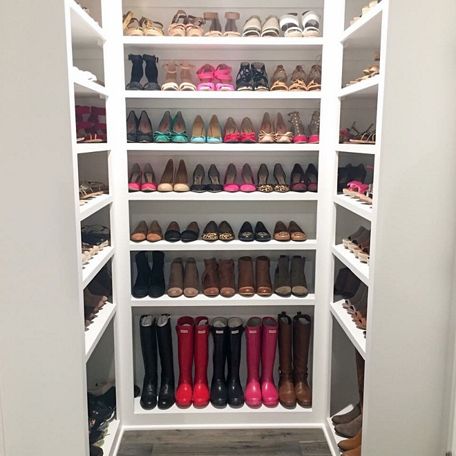 Shoe closet shelving ideas Who wouldn't love to have this much space for shoes