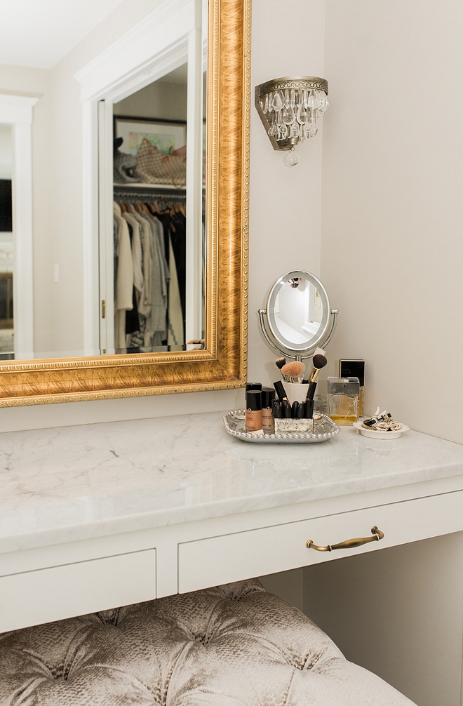 Vanity Makeup vanity built in make up vanity closet vanity with white marble countertop and built in drawers