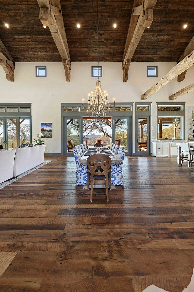 Rustic Hardwood Flooring Reclaimed Oak Sovereign Plank wood flooring The milling process is skip planed to preserve the original patina and naturally oiled #RusticHardwoodFlooring #ReclaimedOak #ReclaimedHardwoodFlooring #PlankHardwoodFlooring