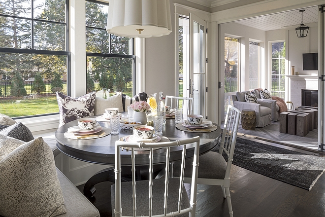 Breakfast room opens to screened-in porch Breakfast room Breakfast room windows Breakfast room #Breakfastroom