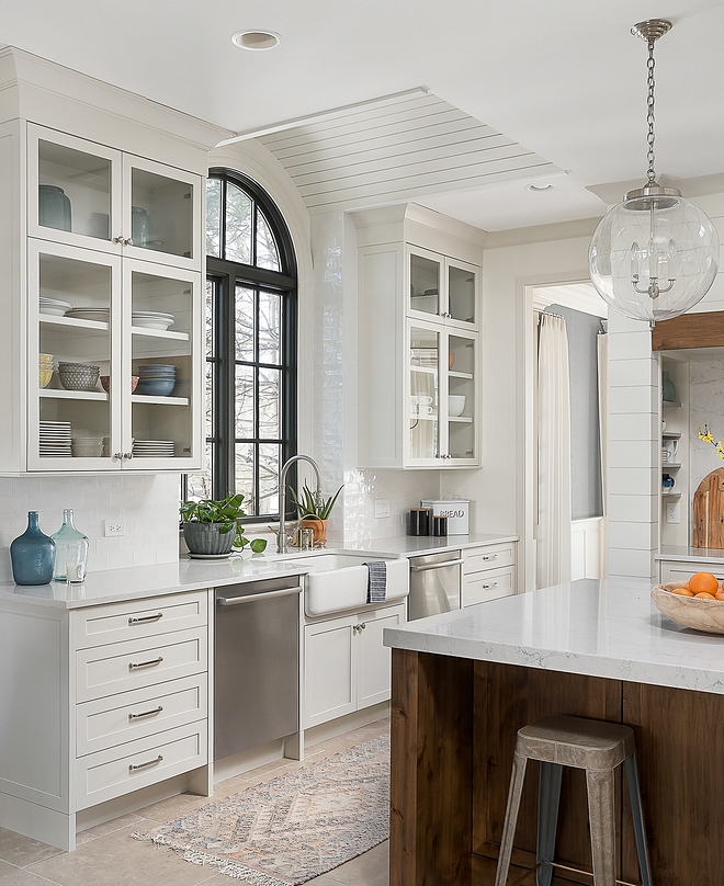Benjamin Moore OC-23 Classic Gray The perimeter cabinetry and walk in pantry are Maple painted Benjamin Moore OC-23 Classic Gray Benjamin Moore OC-23 Classic Gray Benjamin Moore OC-23 Classic Gray #BenjaminMooreOC23ClassicGray #BenjaminMoore #BenjaminMoorepaintcolors #paintcolors