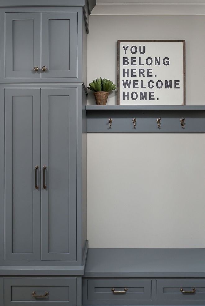 Boothbay Gray by Benjamin Moore cabinet paint color Boothbay Gray by Benjamin Moore #BoothbayGraybyBenjaminMoore