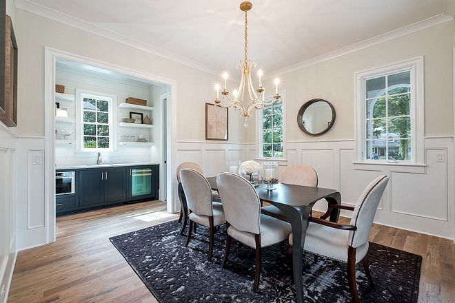 Dining Room New construction home dining room We incorporated a formal dining room in this home for entertaining and family gatherings, but made sure it wasn't too formal for today's buyer #diningroom #newconstruction