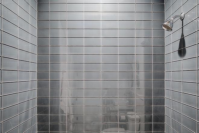 Shower grey glass tile Bathroom Shower grey glass tile Shower grey glass tile #Showertile #greyglasstile #glasstile