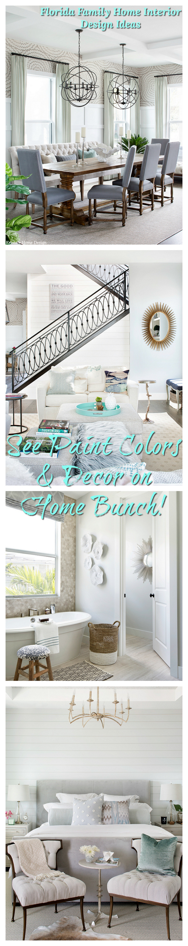 Florida Family Home Interior Design Ideas Paint Colors and Decor on Home Bunch Florida Family Home Interior Design Ideas #Florida #FamilyHome #InteriorDesignIdeas