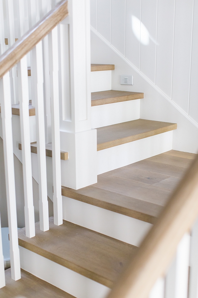 Staircase Treads are 1” thick solid white oak to match wood floor Staircase Treads are 1” thick solid white oak to match wood floor Staircase Treads are 1” thick solid white oak to match wood floor #StaircaseTreads #solidthreads #whiteoakthreads