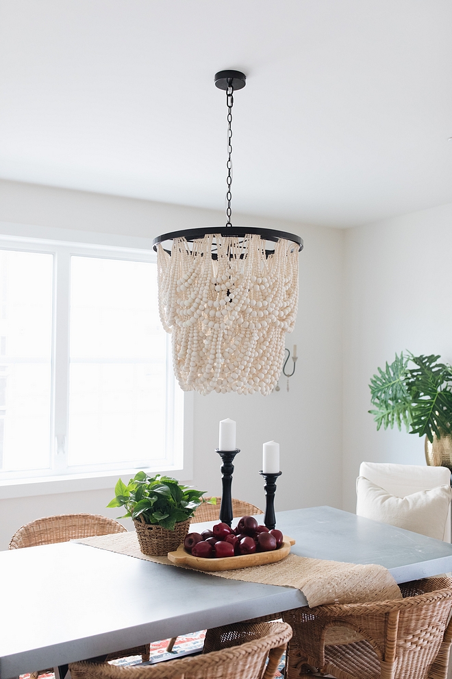 Beaded Chandelier Dining room with affordable Beaded Chandelier Beaded Chandelier sources #BeadedChandelier