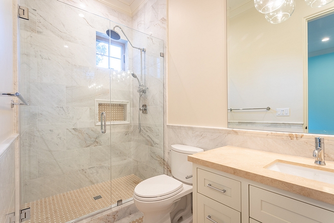 Neutral Bathroom Neutral Guest Bathroom Ideas Neutral Bathroom Design #NeutralBathroom