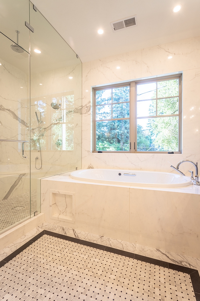 Tile Bathroom Tile This is a tile combination that you might want to save or pin, especially if you're planning on building or renovate your bathroom #bathroom #tile #bathrootile