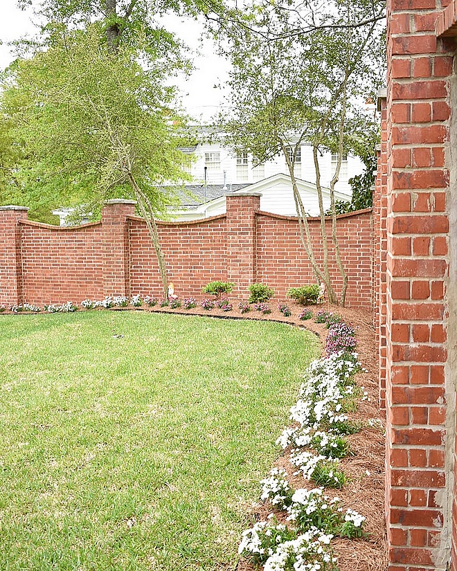 Brick Fence Charming and timeless brick fence design Brick Fence Brick Fence Brick Fence Brick Fence #BrickFence