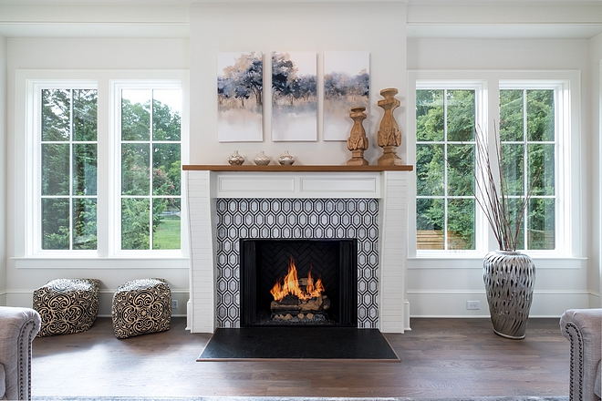 Windows Flanking Fireplace We can't get over the abundance of natural light that is present throughout this home Windows Flanking Fireplace #Windows #Fireplace 