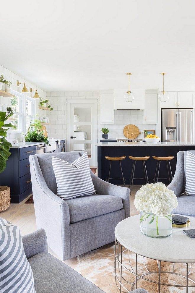 Open Concept Opening up all the main living spaces was ideal for this family of five and allowed us to incorporate functionality and the beauty of natural light Each zone was created to flow right into the next allowing conversation to carry from space to space 2540 Love ©AlyssaRosenheck #OpenConcept