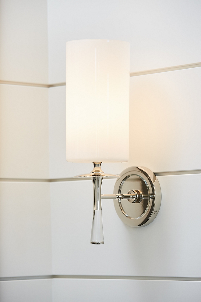 Visual Comfort Wall Sconce against shiplap wall Visual Comfort Wall Sconce #VisualComfort #WallSconce #Sconce