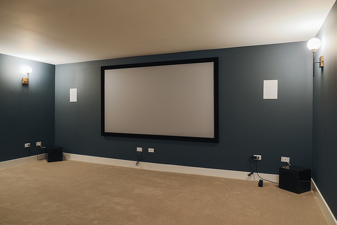 Sherwin Williams Outerspace SW 6251 Theater Room paint color ideas Sherwin Williams Outerspace SW 6251 Sherwin Williams Outerspace SW 6251 #SherwinWilliamsOuterspace #SW6251 #TheaterRoom