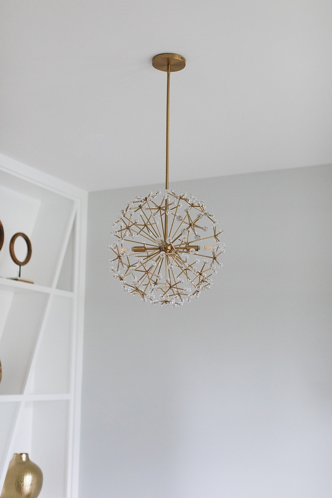 Floral Chandelier Brass and glass Floral Chandelier Modern Floral Chandelier #FloralChandelier