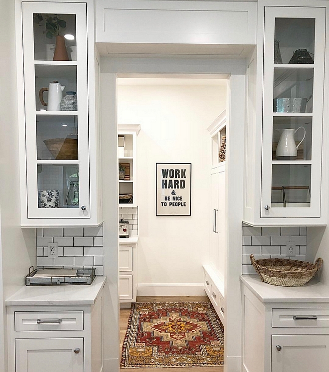 Mudroom off kitchen This may be our most functional space in our home We combined a mudroom with pantry to create almost an extension of our kitchen #Mudroomoffkitchen #Mudroom #Mudrooms