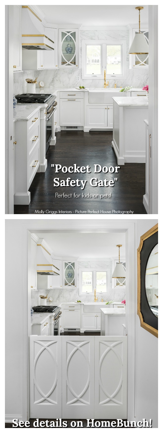 Pocket Door Gate Pocket Door Gate This custom safety gate works the same as a "pocket door" would #safetygate #pocketdoorgate #slidinggate #indoorgate #kidsgate