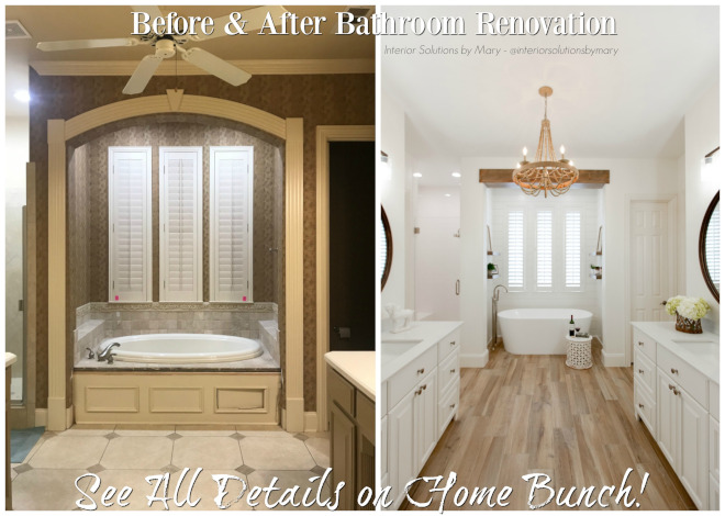 Before and after bathroom