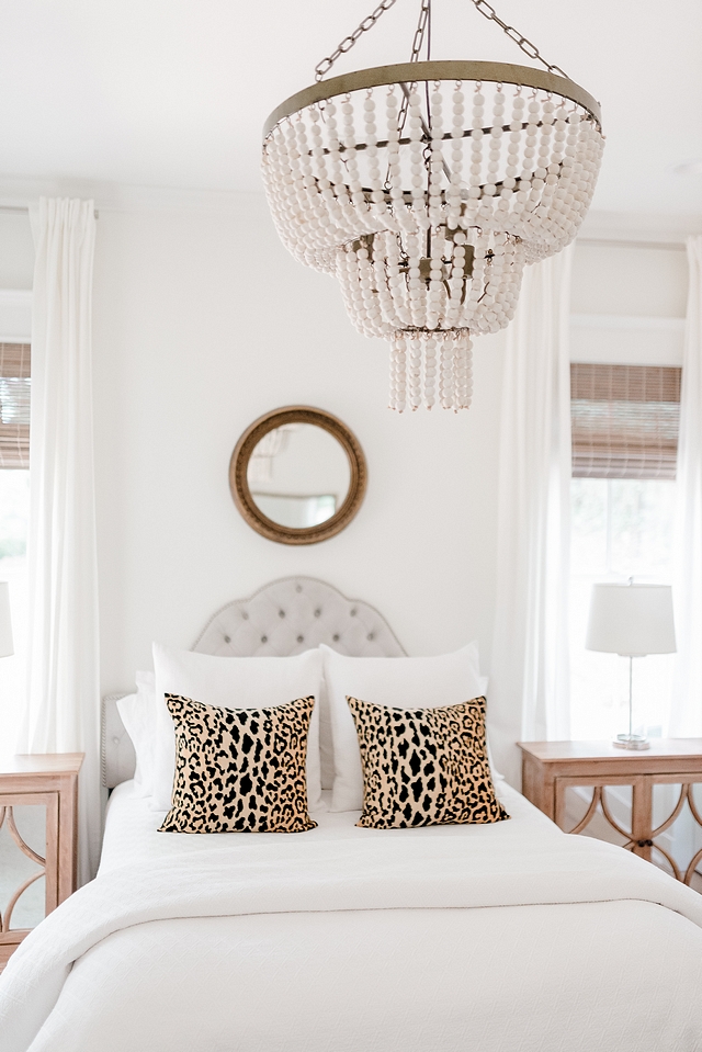 White beaded chandelier Bedroom featuring an affordable white beaded chandelier #whitebeadedchandelier #beadedchandelier #chandelier