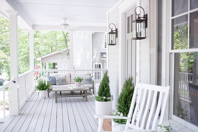 Porch Front Porch My goal when designing and decorating our porch was to make it feel like a warm welcome #porch #frontporch #porchdecor #porchdecorideas #porchdecorating