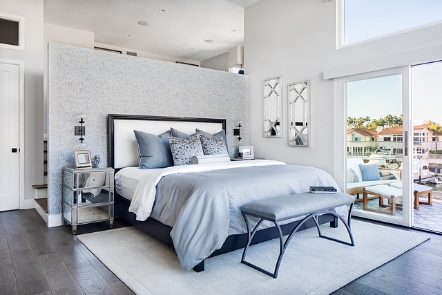 Master bedroom The master bedroom opens to a private waterfront balcony #masterbedroom