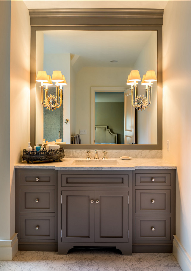 Bathroom Vanity. Timeless Bathroom Vanity Design. #Bathroom #Vanity #Interiors 