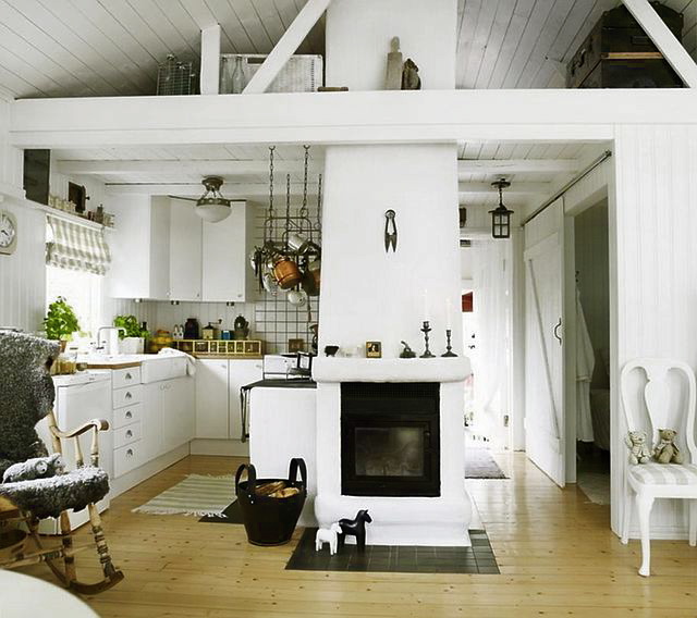 cottage scandinavian decor interiors farmhouse kitchens kitchen interior amazing villa swedish stockholm sublime outside cabin country traditional cottages cheminee coin