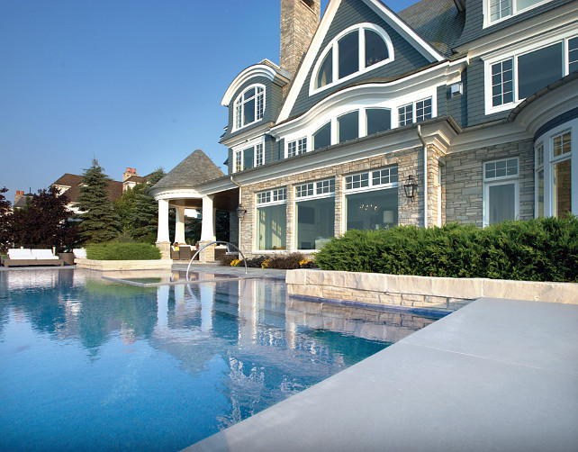 Pool Design Ideas. Beautiful Pool Design with waterviews. #Pool #PoolDesign