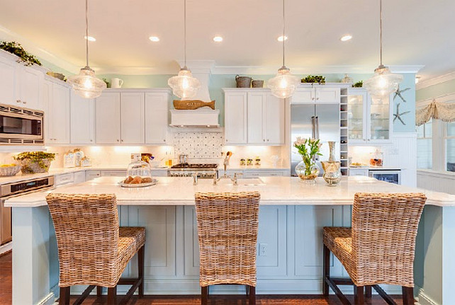 Coastal Kitchen. Coastal Kitchen Paint Color. Coastal Kitchen Layout. Coastal Kitchen Decor. Coastal Kitchen Design. Coastal Kitchen Color Palette. Coastal Kitchen Ideas. #CoastalKitchen 2015 Coastal Virginia Magazine Idea House