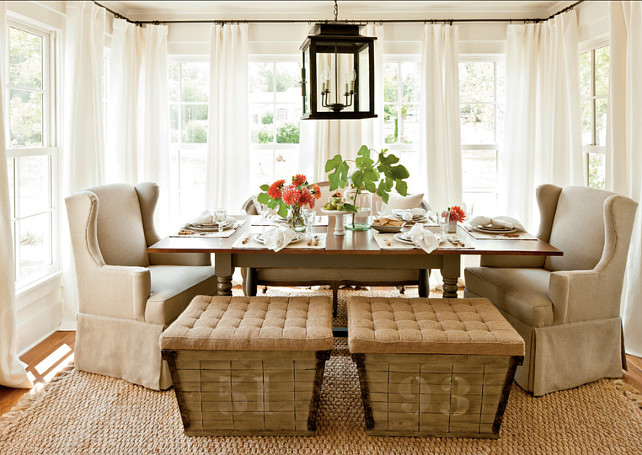 Dining Room. Rustic, casual dining room design. #DiningRoom