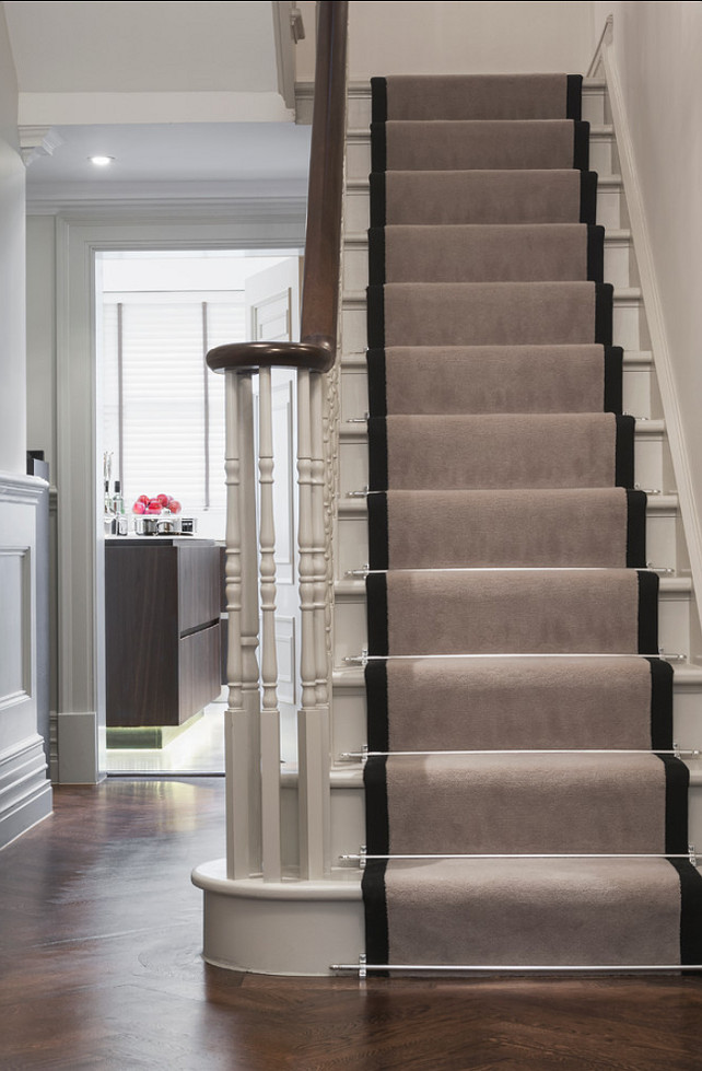 Stair Runner Ideas. Classic stair runner design. #StairRunner 