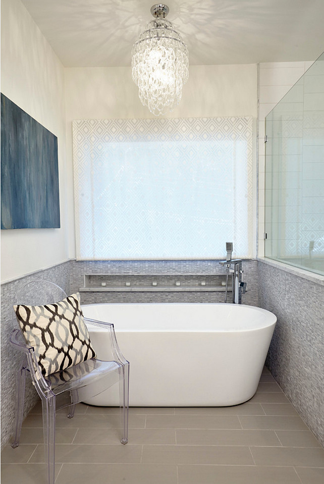 Bath nook. Freestanding bathtub in bathroom nook. Butter Lutz Interiors, LLC.