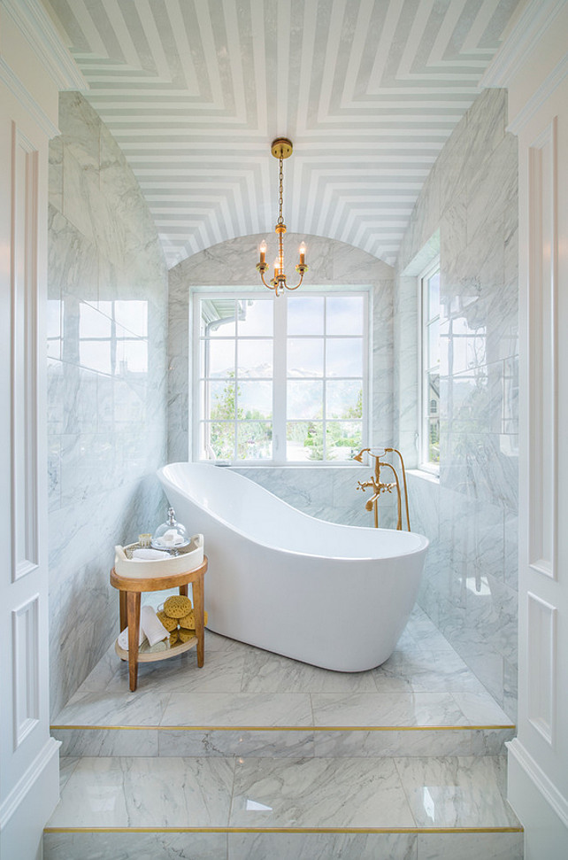 Bathroom Ceiling. Bathroom ceiling treatment ideas. Bathroom ceiling ideas. #Bathroom #Ceiling Joe Carrick Design.