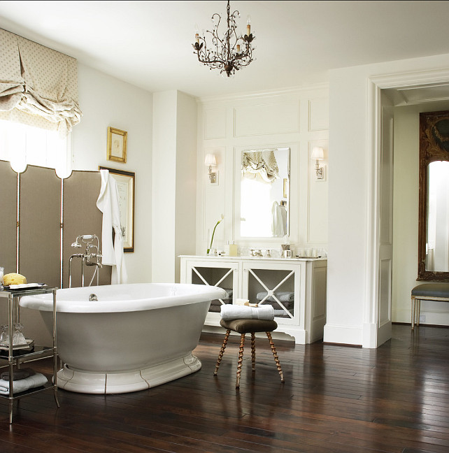 Bathroom Design Ideas. French Bathroom Design. This is a classic e very elegant French inspired bathroom. #French #BathroomDesign