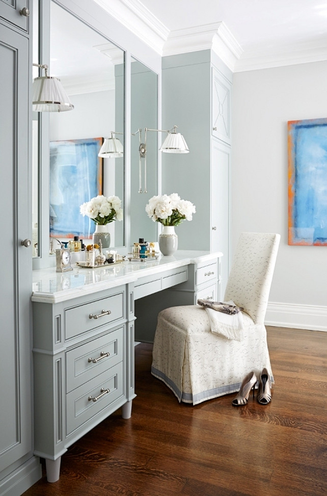 Bathroom Make-up Cabinet. #bathroom #Vanity #Cabinet Anne Hepfer Designs.