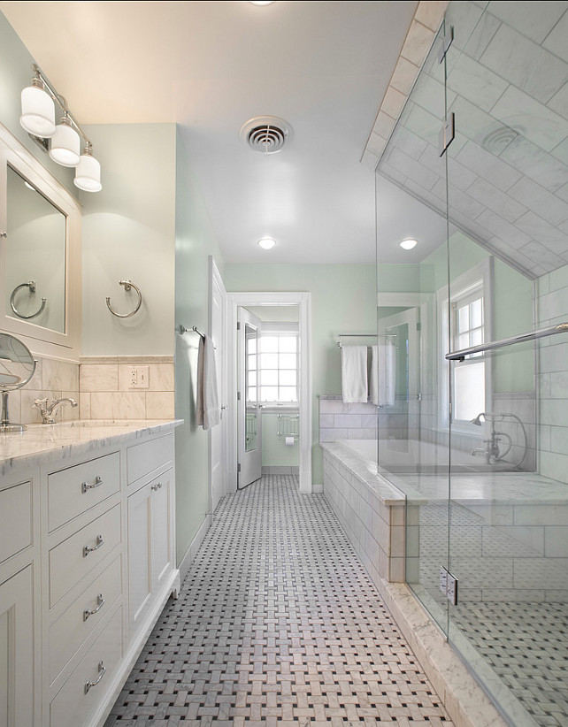 Bathroom Paint Color. Bathroom Ideas. Seafoam Bathroom Paint Color. #PaintColor #SeafoamPaintColor sexton lawton architecture.