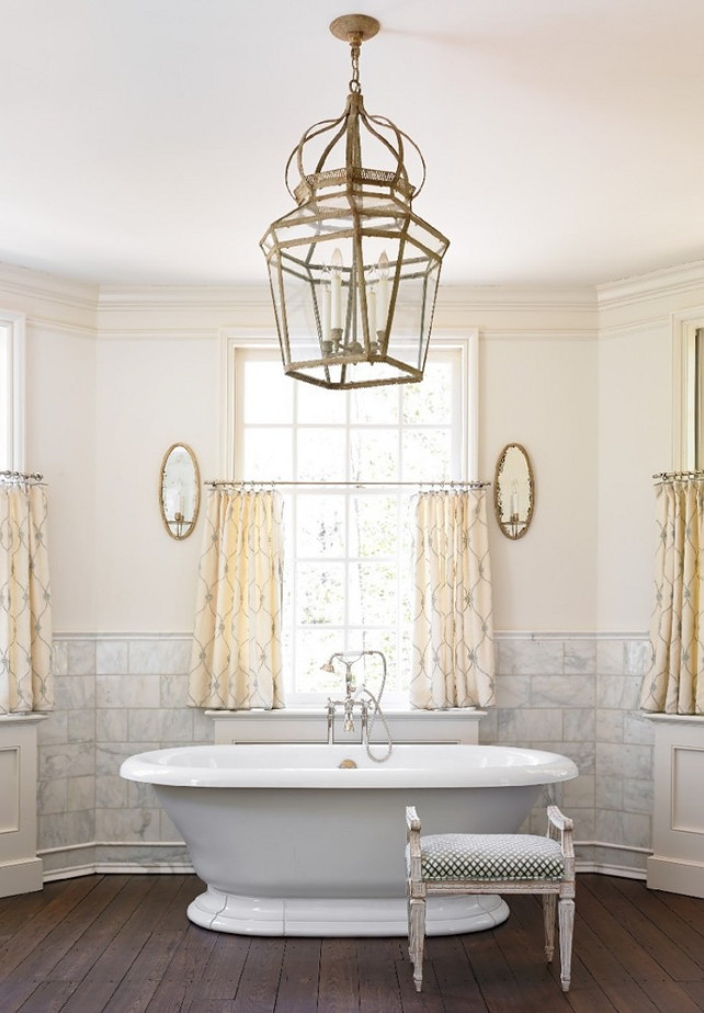 Bathroom Window Treatment Ideas. Bathroom Window Treatment. #Bathroom #WindowTreatment #BathroomWindowTreatment Liz Williams Interiors.