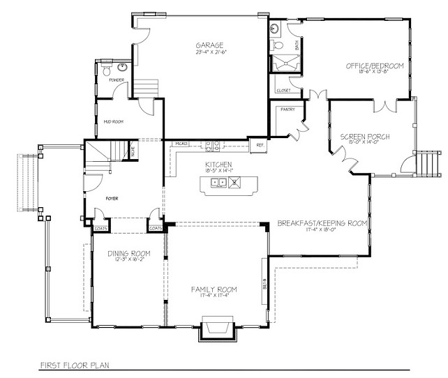 Beach House Floor Plan Ideas. Open Layout Beach House Floor Plan. Open Concept Beach House Floor Plan. Open Floor Plan. #BeachHouse #FloorPlan #OpenFloorPlan